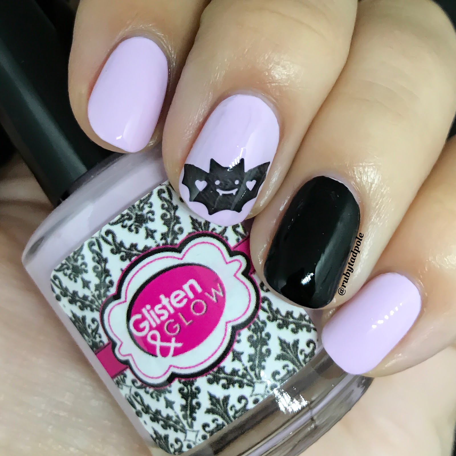 Ruby S Nails Halloween Nails 2018 Pastel Bat Nail Art