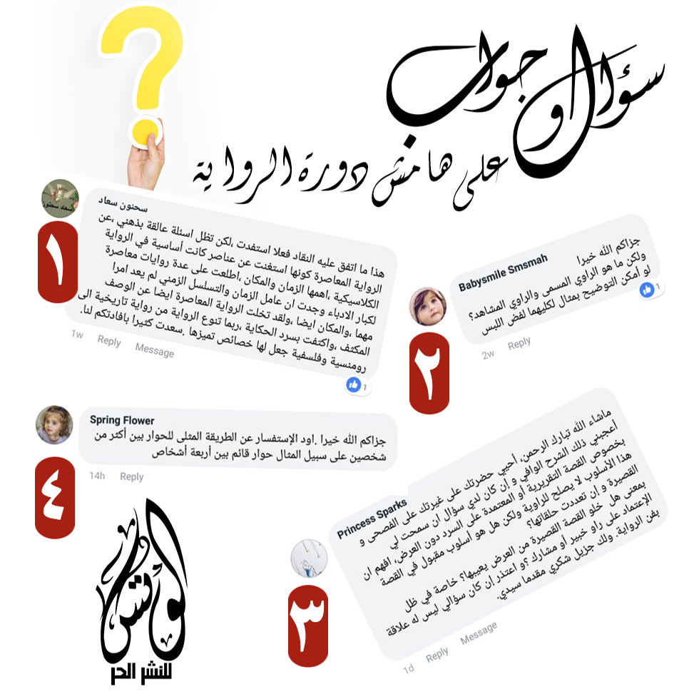 قد يكون الحوار على شكل سؤال وجواب