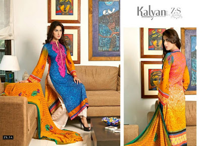 Kalyan Lawn Eid Collection 2013-14 By Z.S Textiles