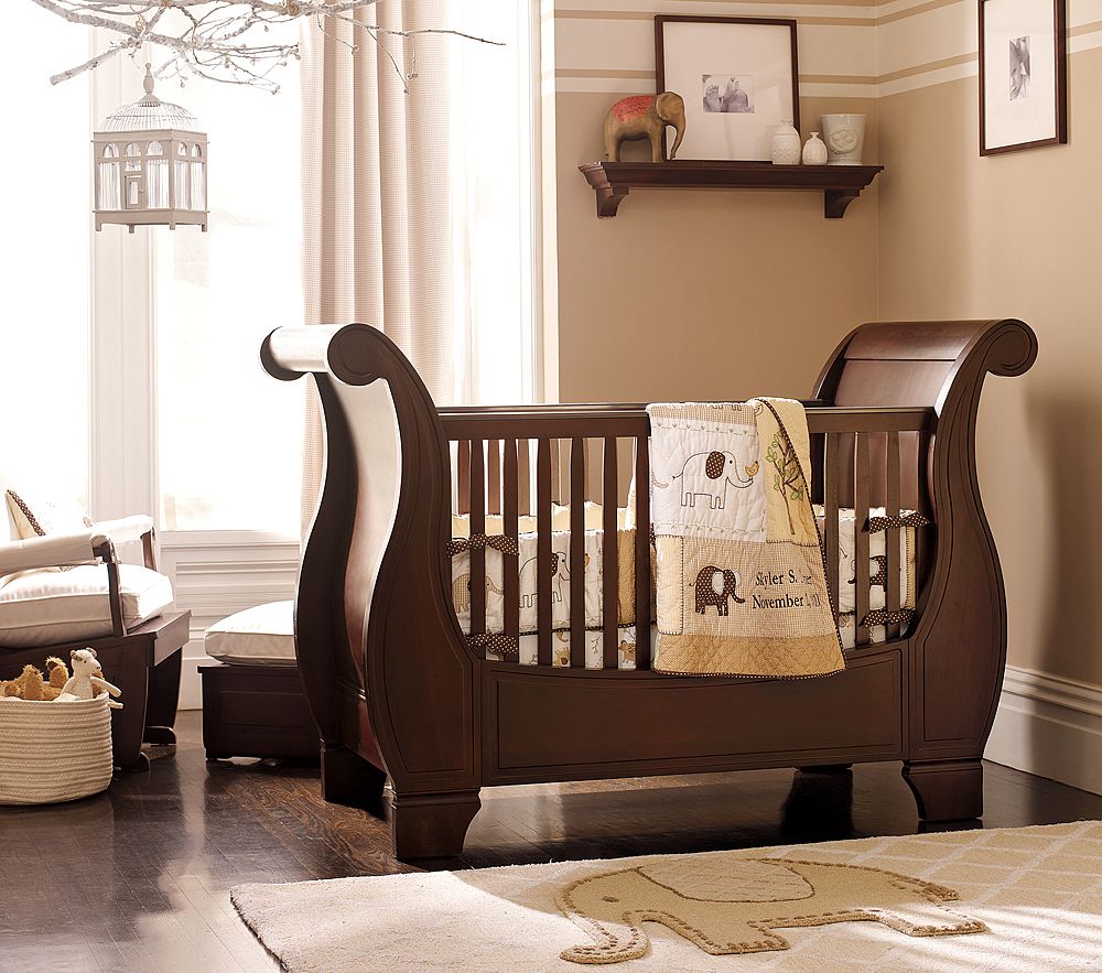 Custom Nursery Art by Kimberly Pottery Barn Organic Elephants