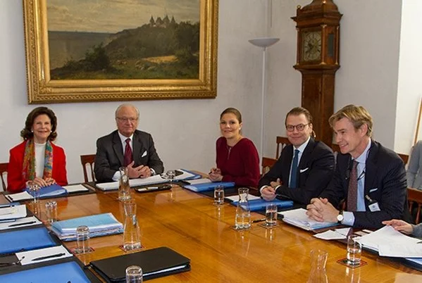 Crown Princess Victoria and Princess Sofia at Information meeting for the state visit from Tunisia at the Royal Palace