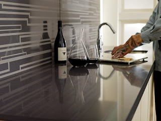 กระเบื้อง Backsplash แบบดินเผา(Engineering Stone Backsplash)