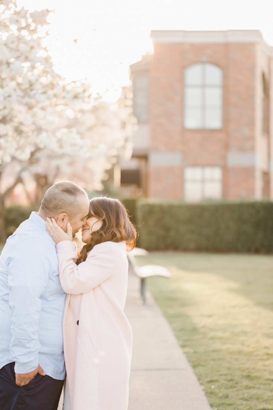 Spring Engagement Session-Cherry Blossom Photography- Seattle Wedding Photographers-Something Minted
