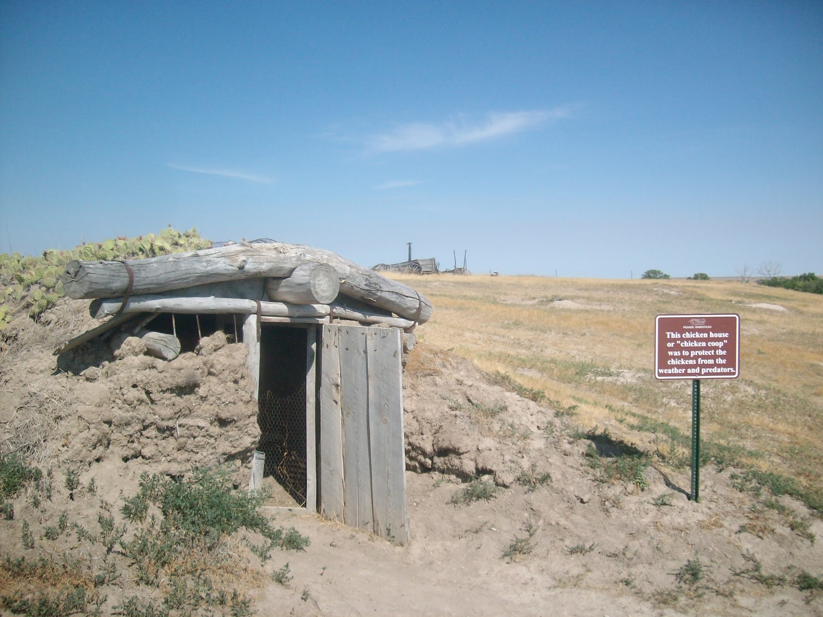 Donna et Pat Tour d'Amérique Day 7 South Dakota Sod House