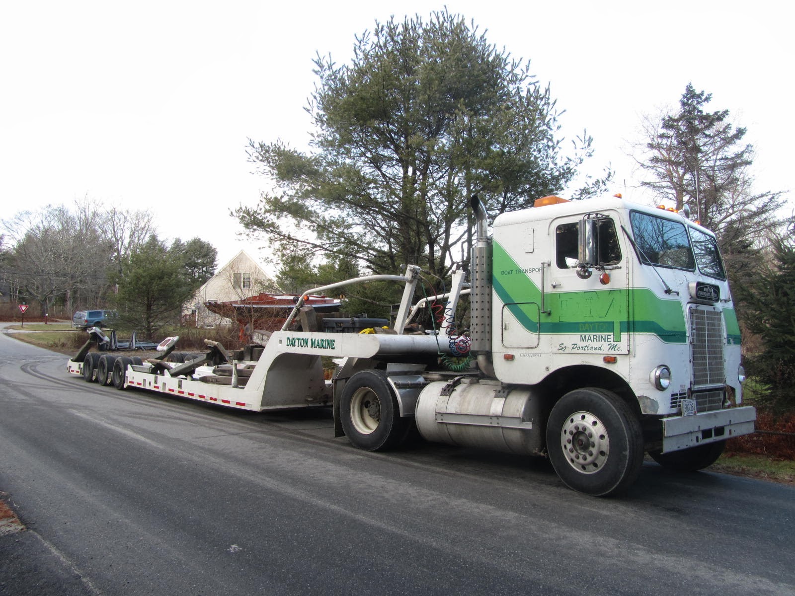 autoliterate Still Hauling. Flying Point, Maine. c. 1975 White