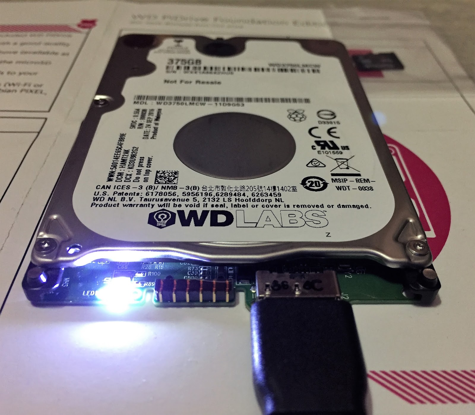 RPiBlog Western Digital PiDrive Foundation Edition, a 314GB hard drive just for the Raspberry Pi