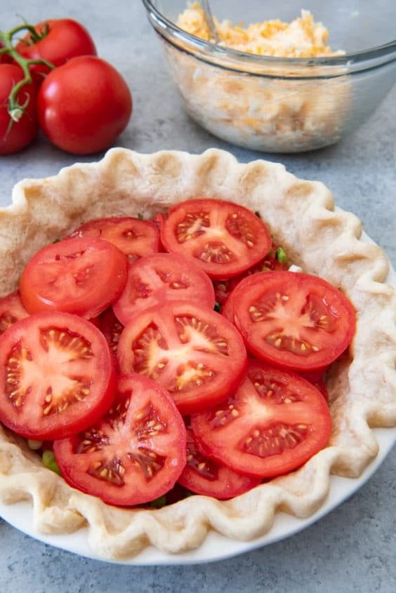 Alabama Tomato Pie healthy dinner recipe
