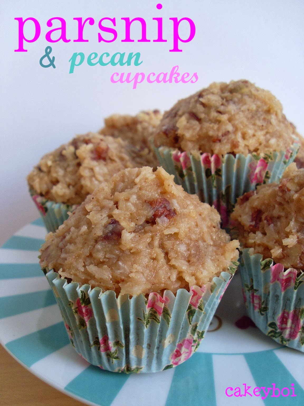 parsnip and pecan cupcakes