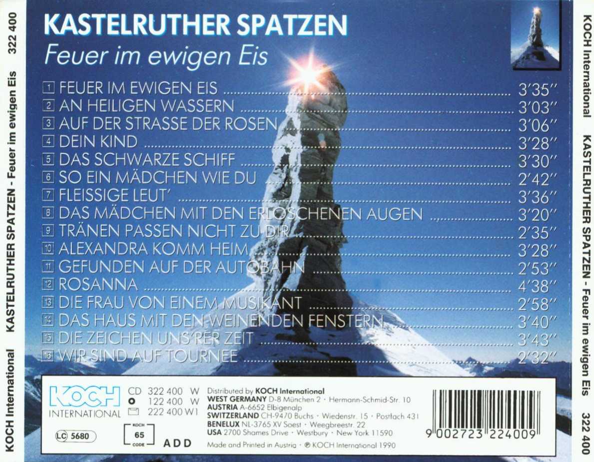 Kastelruther Spatzen Feuer Im Ewigen Eis