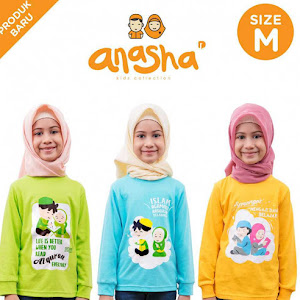 Kaos Anak Islami Anasha (Set of 3) - Puteri