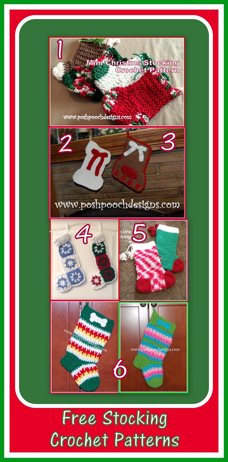 Posh Pooch Designs Christmas Stocking Crochet Patterns Collection posh-pooch-designs-christmas-stocking-crochet-patterns-collection