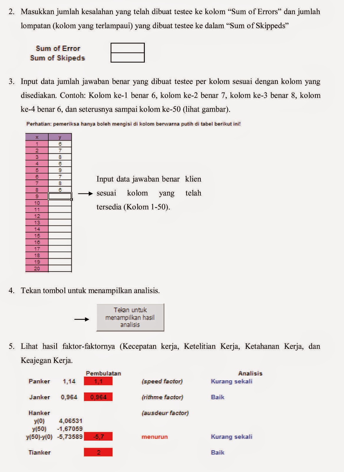 Skoring Tes Kraeplin Cara Skoring Pauli Skoring Tes Kraeplin Cara Skoring Pauli