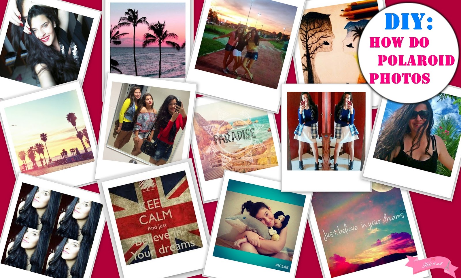 Has it all DIY How do polaroid photo without the camera.