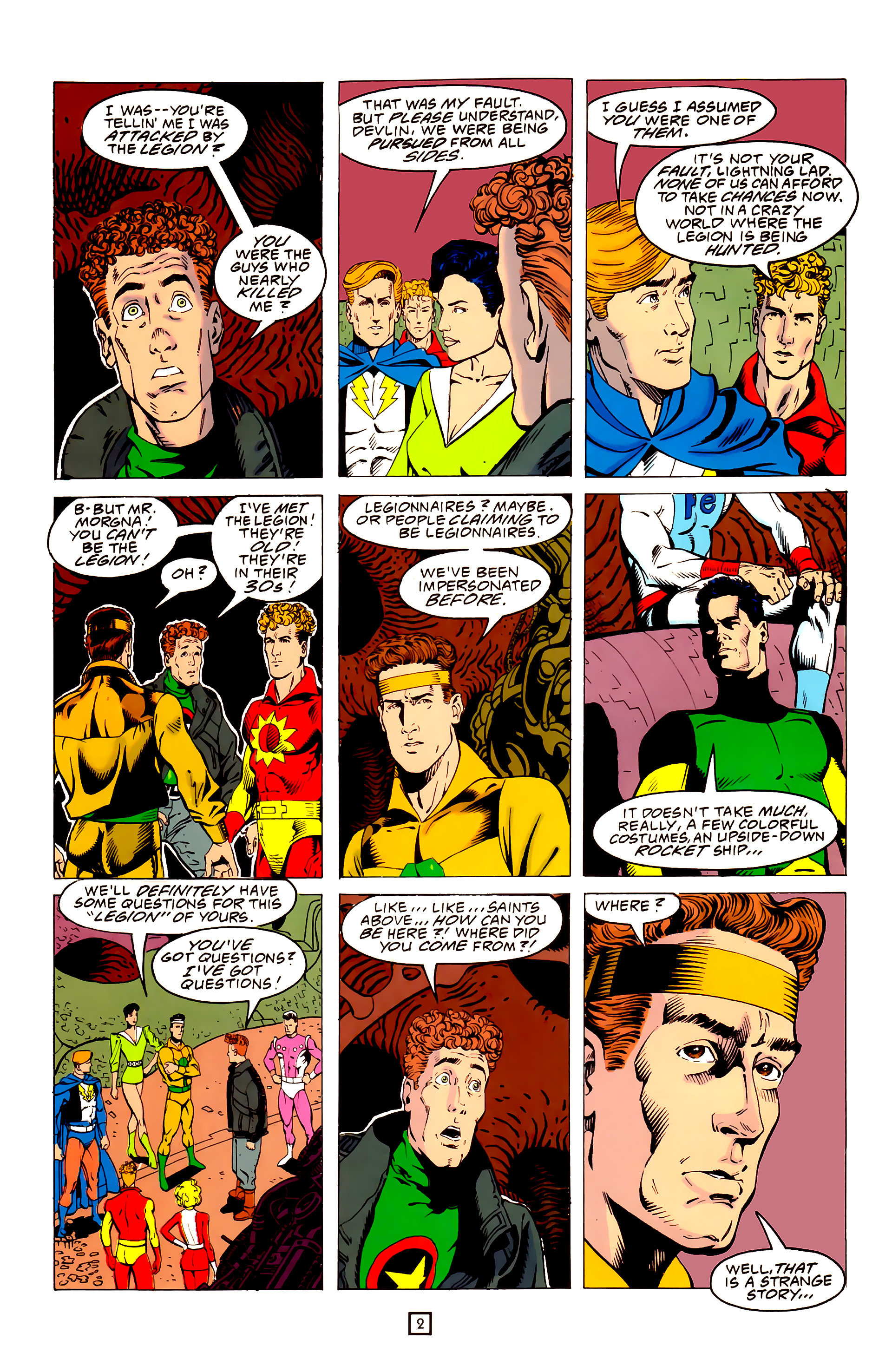 Legion of Super-Heroes (1989) 25 Page 2
