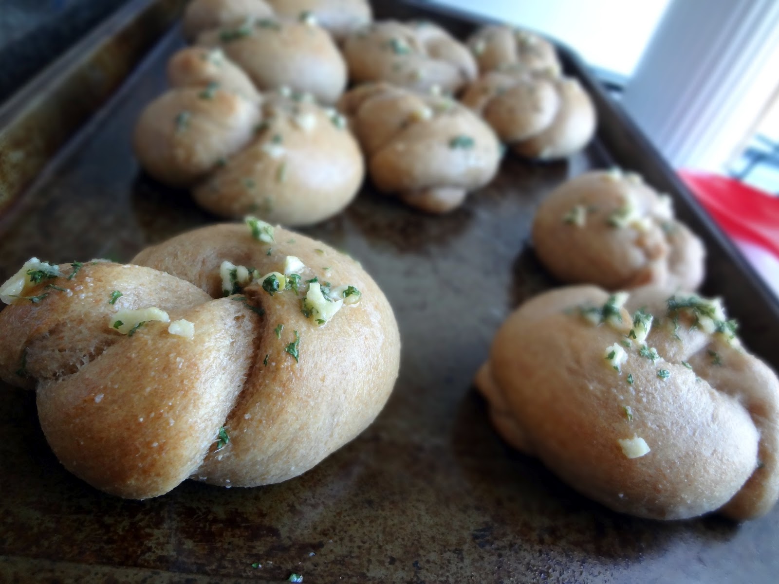 The Cooking Actress Whole Wheat Rolls2 Ways (Regular, and Garlic Knot)