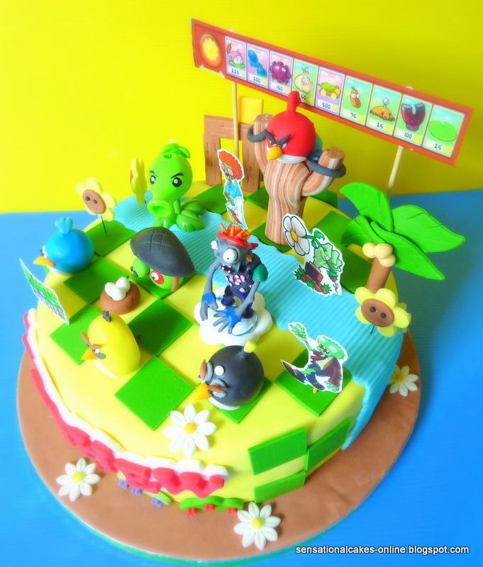 Cake Inspiration PV Zombies Cake Singapore New Zombies Figurines