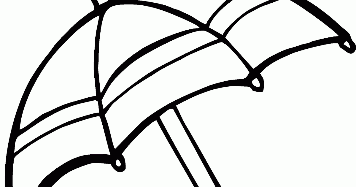 Mewarnai Gambar Payung, Musim Hujan Soalnya : - Contoh