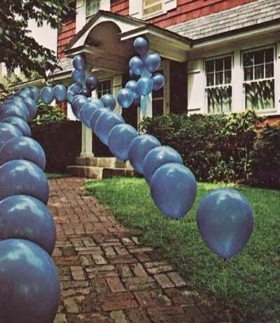 Decorate a walkway for an elegant party theme entry.