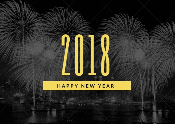 Happy new year 2018 GIF for Whatsapp Facebook download