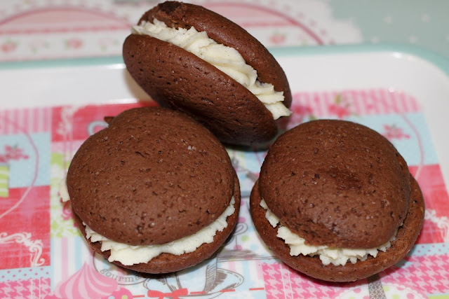 Whoopies de chocolate y mascarpone