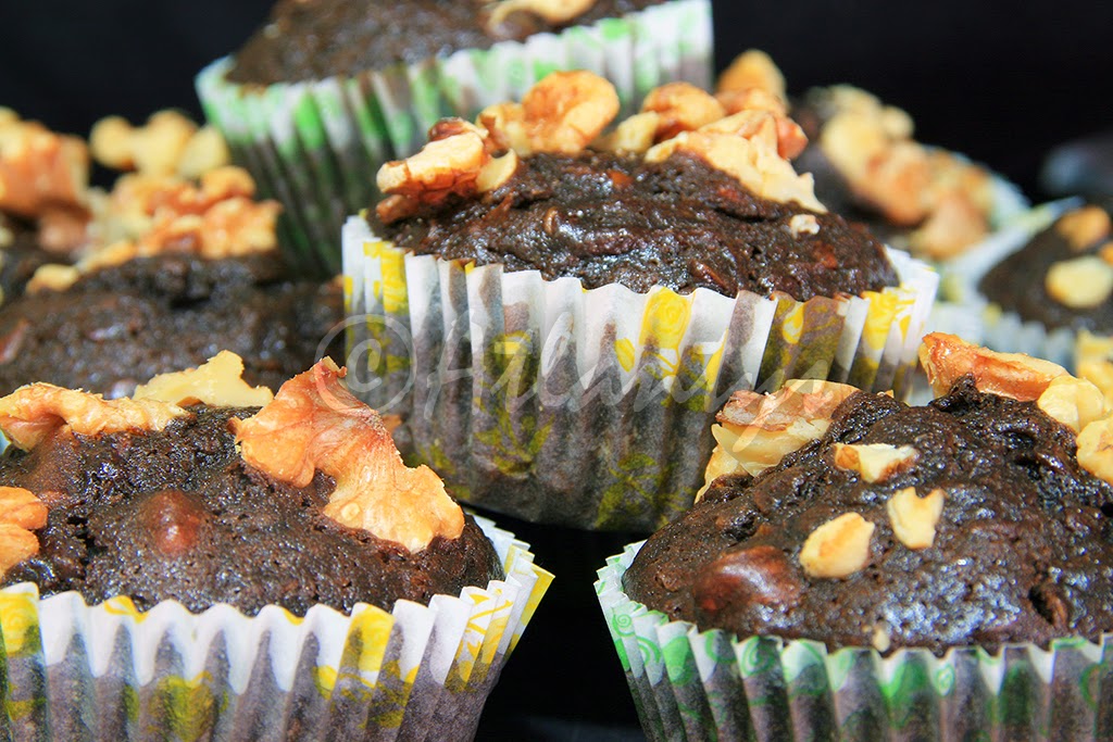 Terapia do Tacho: Queques de alfarroba com maçã e nozes (Carob muffins ...