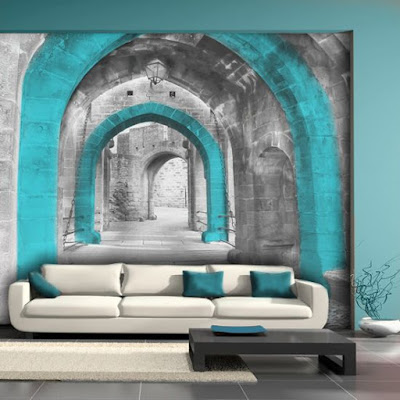 3D effect wallpaper for walls of living room 2019 designs