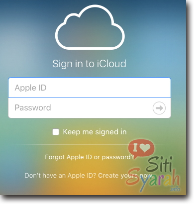 keluar dari icloud di iphone