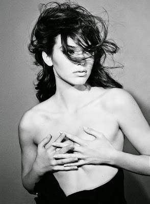 Kendall Jenner goes topless and sexy leggings for Interview magazine June July 2014 photo shoot