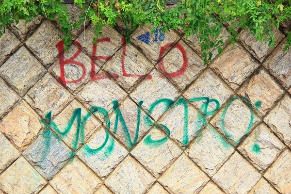 Graffiti in Altamira, 2014: Belo Monstro.
