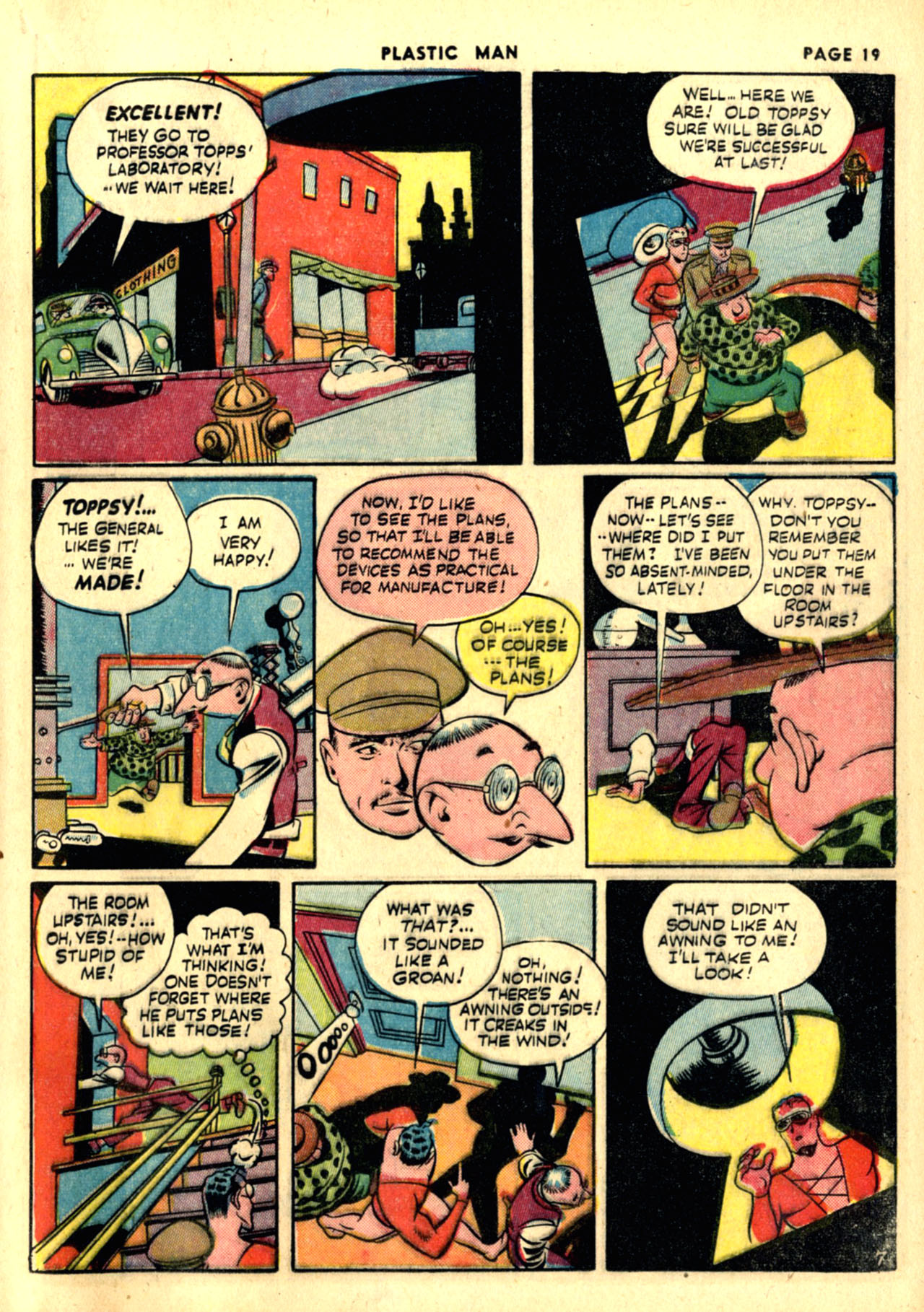 Read online Plastic Man (1943) comic -  Issue #1 - 21