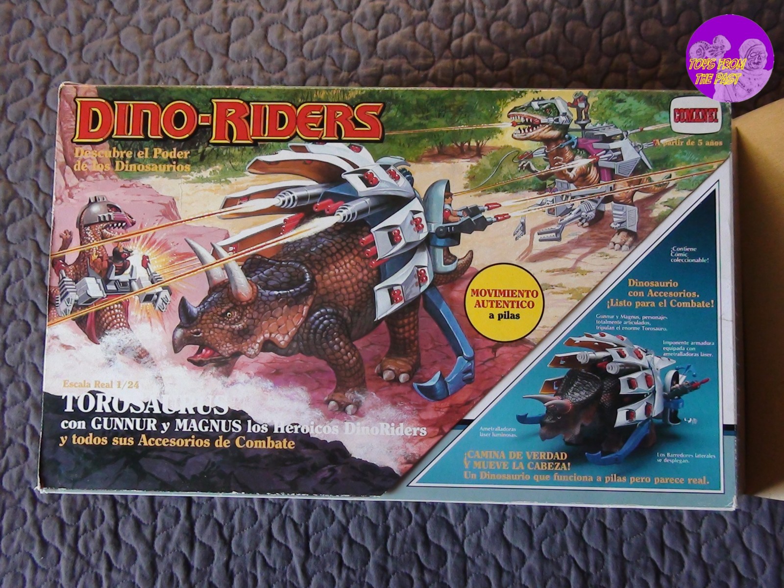 Toys from the Past 159 DINO RIDERS TOROSAURUS with GUNNUR and