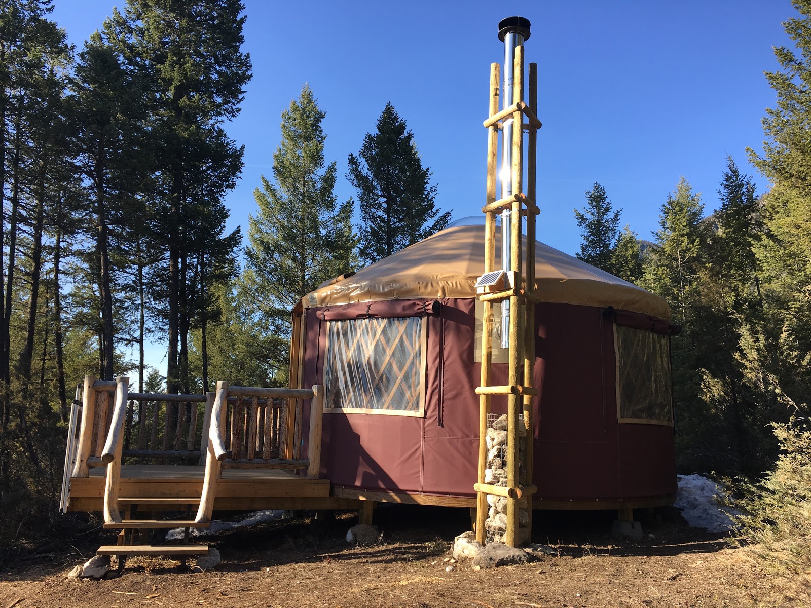 Family Adventures in the Canadian Rockies Yurt Camping on top of a