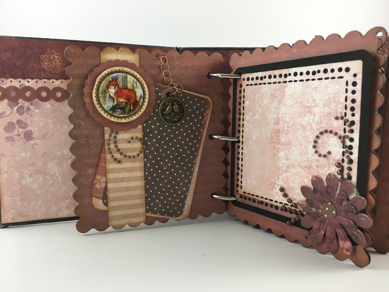 Create for Memories Mini Scrapbook Album Using Santoro London Paper Collection