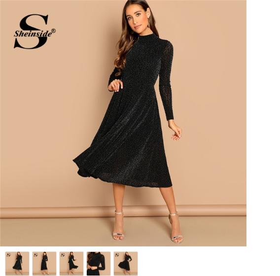 Evening Maxi Dress With Sleeves - Summer Clearance Sale - Womens Lack Dress Shirt Canada - Girls Party Dresses