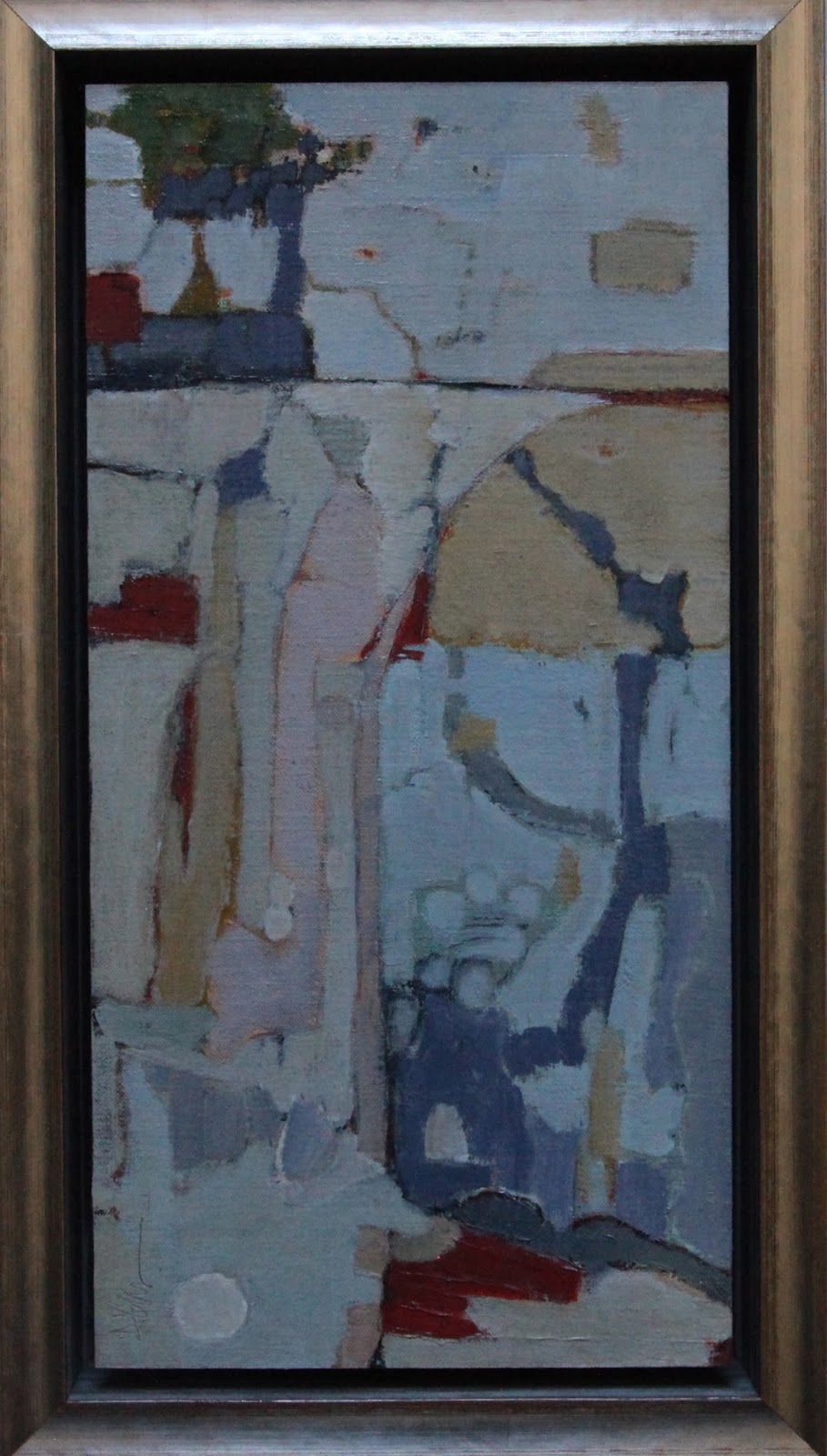 ARTIST IN PROGRESS "Help Me Lose My Mind" 16x8 oil on linen covered