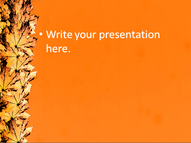 Free Powerpoint Templates FALL