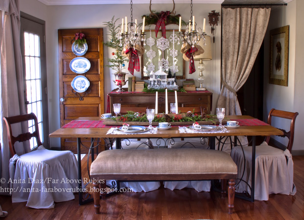 Christmas Dining Room- Far Above Rubies-How I Found My Style Sundays- Christmas Edition- From My Front Porch To Yours