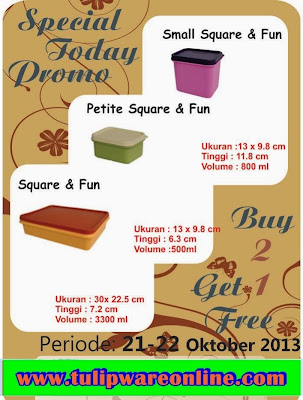Promo Tulipware 21 sd 22 Oktober 2013