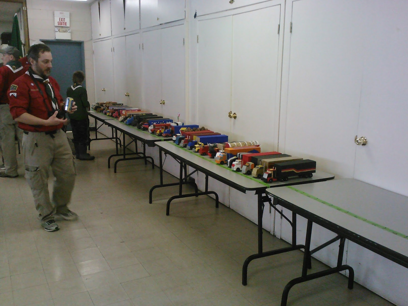 the rooster crowed at midnight: scout truck rally