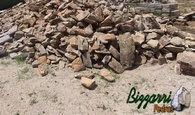 Pedra moledo para calçamento de pedra.