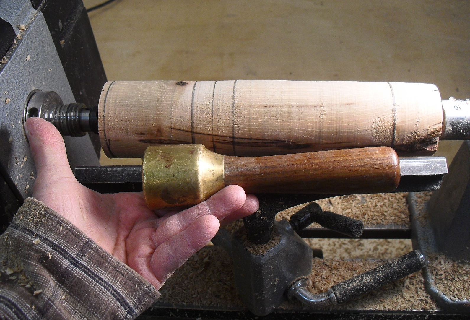 Let's Talk Wood Turning a carving mallet