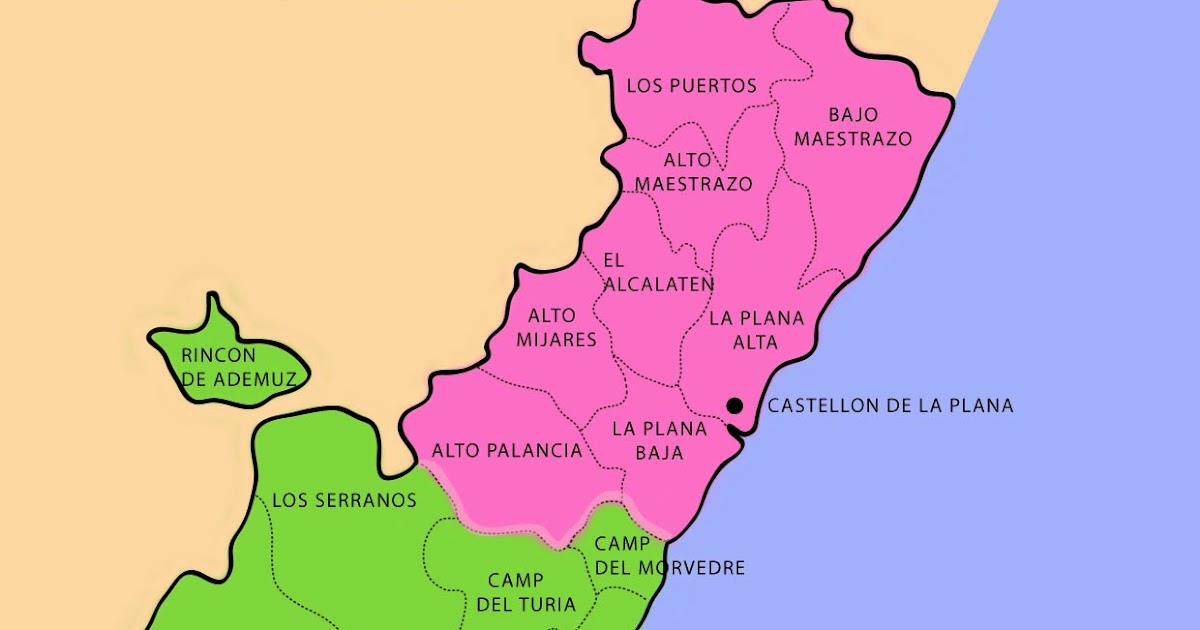 Mapa comarcal de la Comunidad Valenciana SENDEREANDO CON MIS ORISHAS... Mapa comarcal de la Comunidad Valenciana SENDEREANDO CON MIS ORISHAS...
