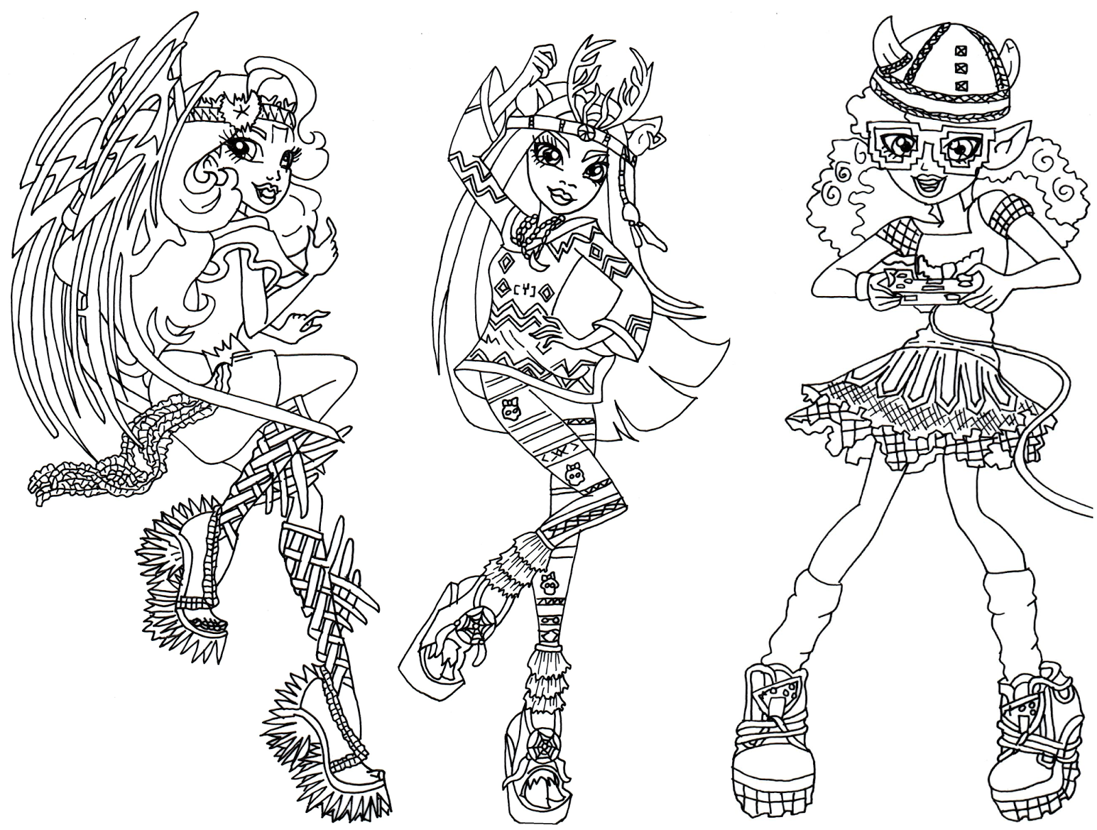 Coloriage Monster High Boo York