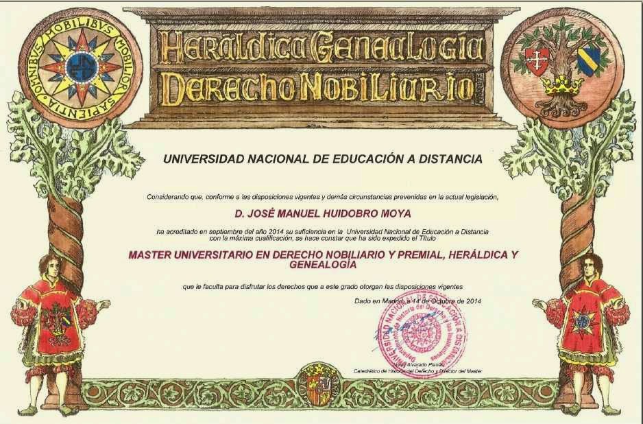 Derecho Nobiliario y Premial, Heráldica y Genealogía