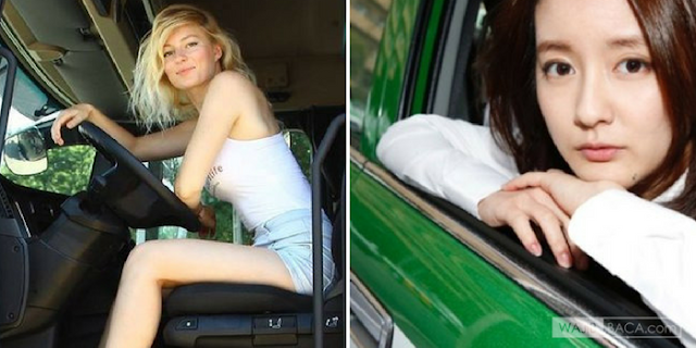 7 Sopir Cantik ini Bak Bidadari Jalanan 7 Sopir Cantik ini Bak Bidadari Jalanan