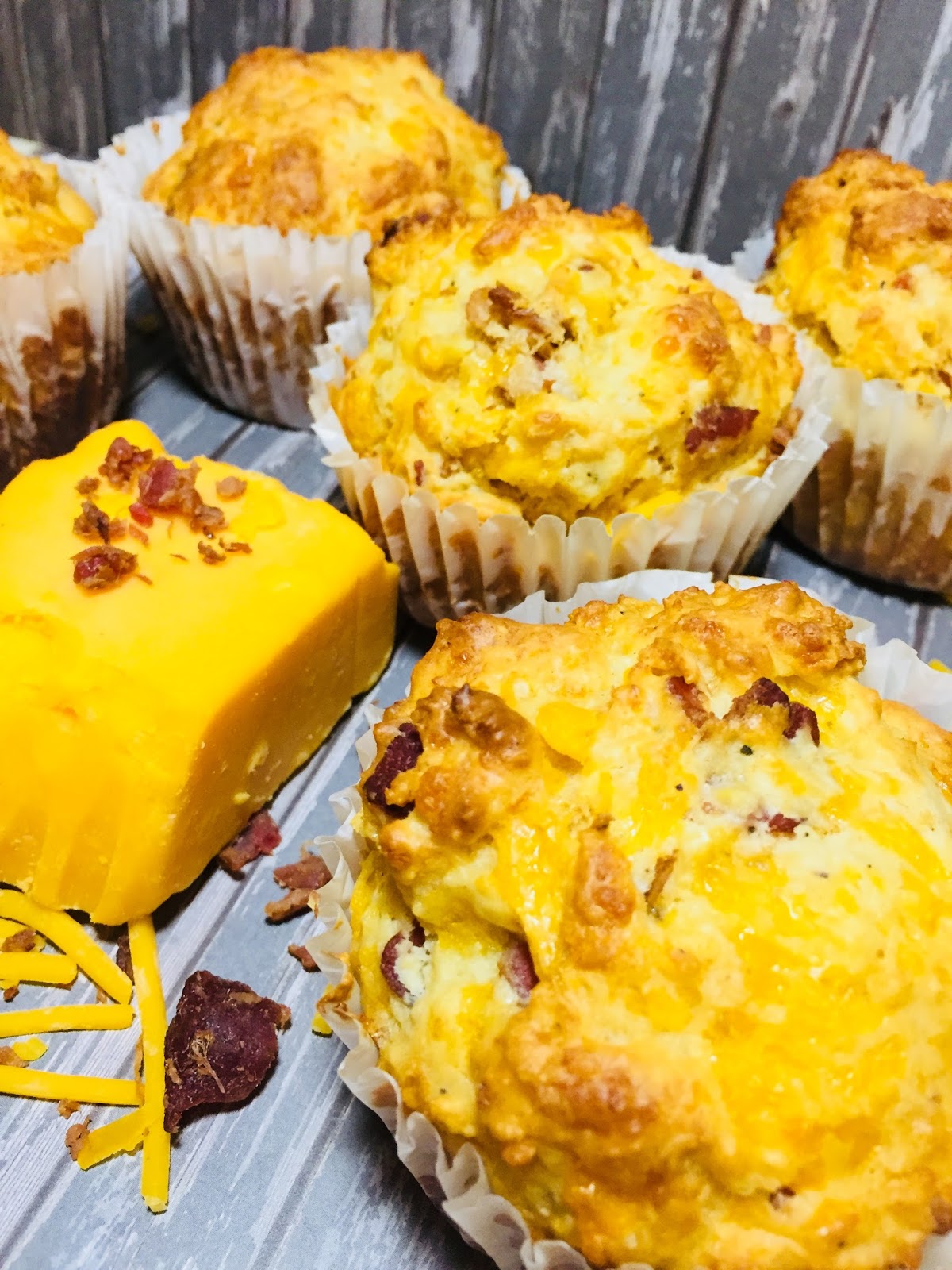 Bacon and Cheddar Muffins