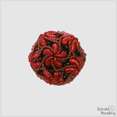 Spirala beading: Vortex Beaded Bead