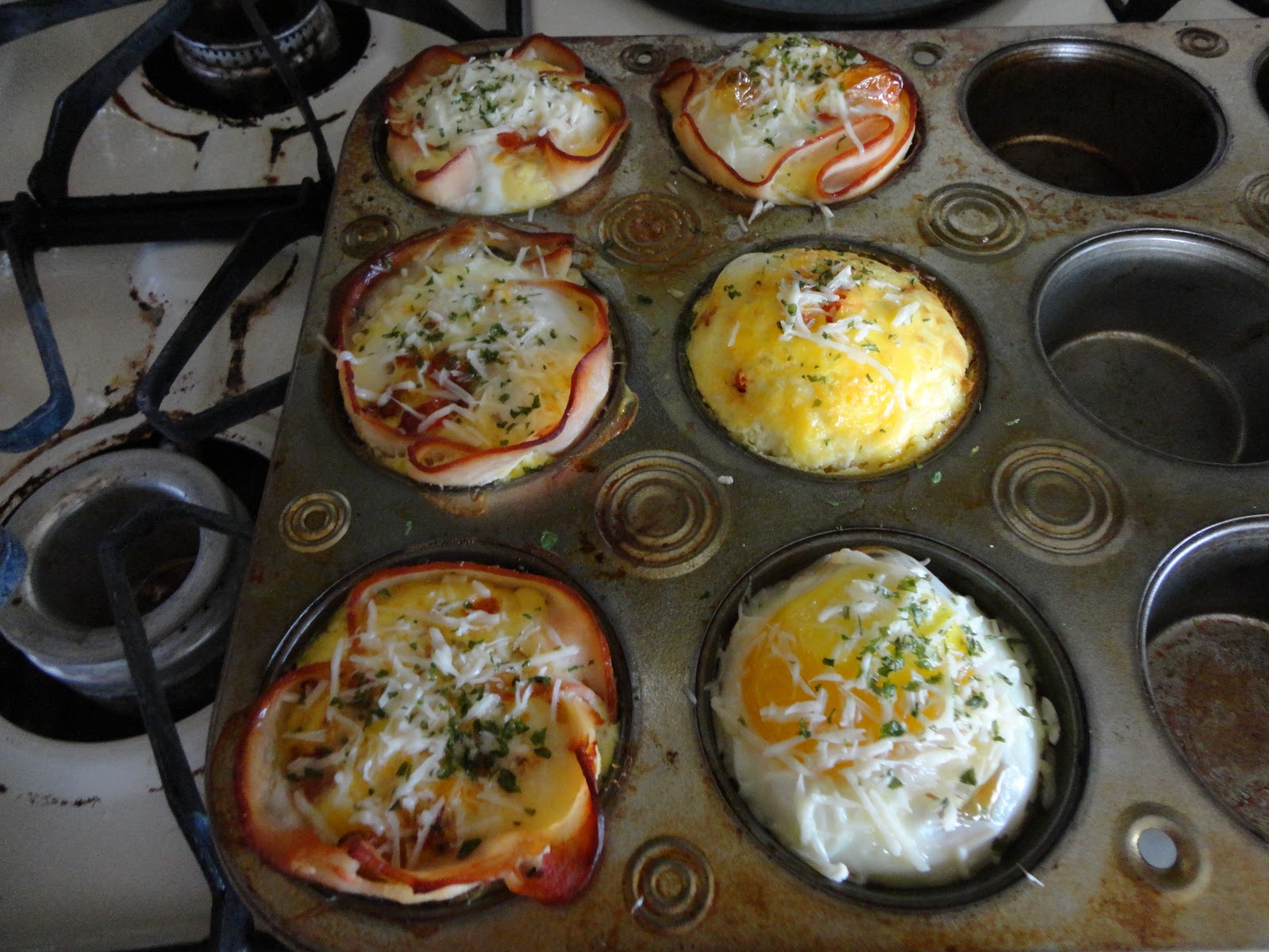 The Adventures of J and K: Muffin Tin Baked Eggs