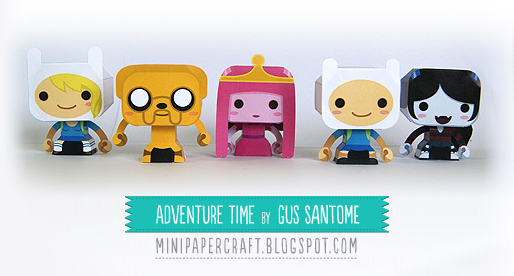 Mini Adventure Time Paper Toys