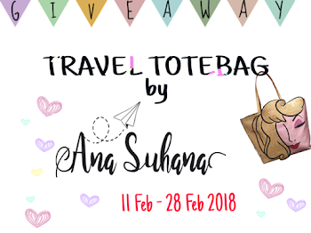 Giveaway : Travel Totebag by Ana Suhana